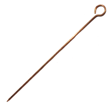 Copper Soil Pin with Looped Handle 1/4" x 20"