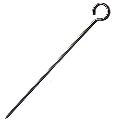 Stainless Steel Soil Pin with Looped Handle, 1/4" x 20"