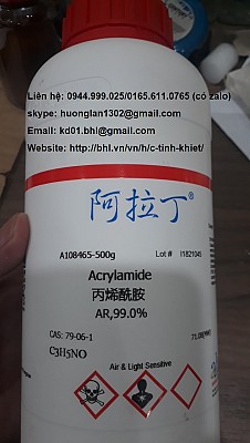 Acrylamide 99% C3H5NO 79-06-1 aladdin Trung Quốc A108465-500g