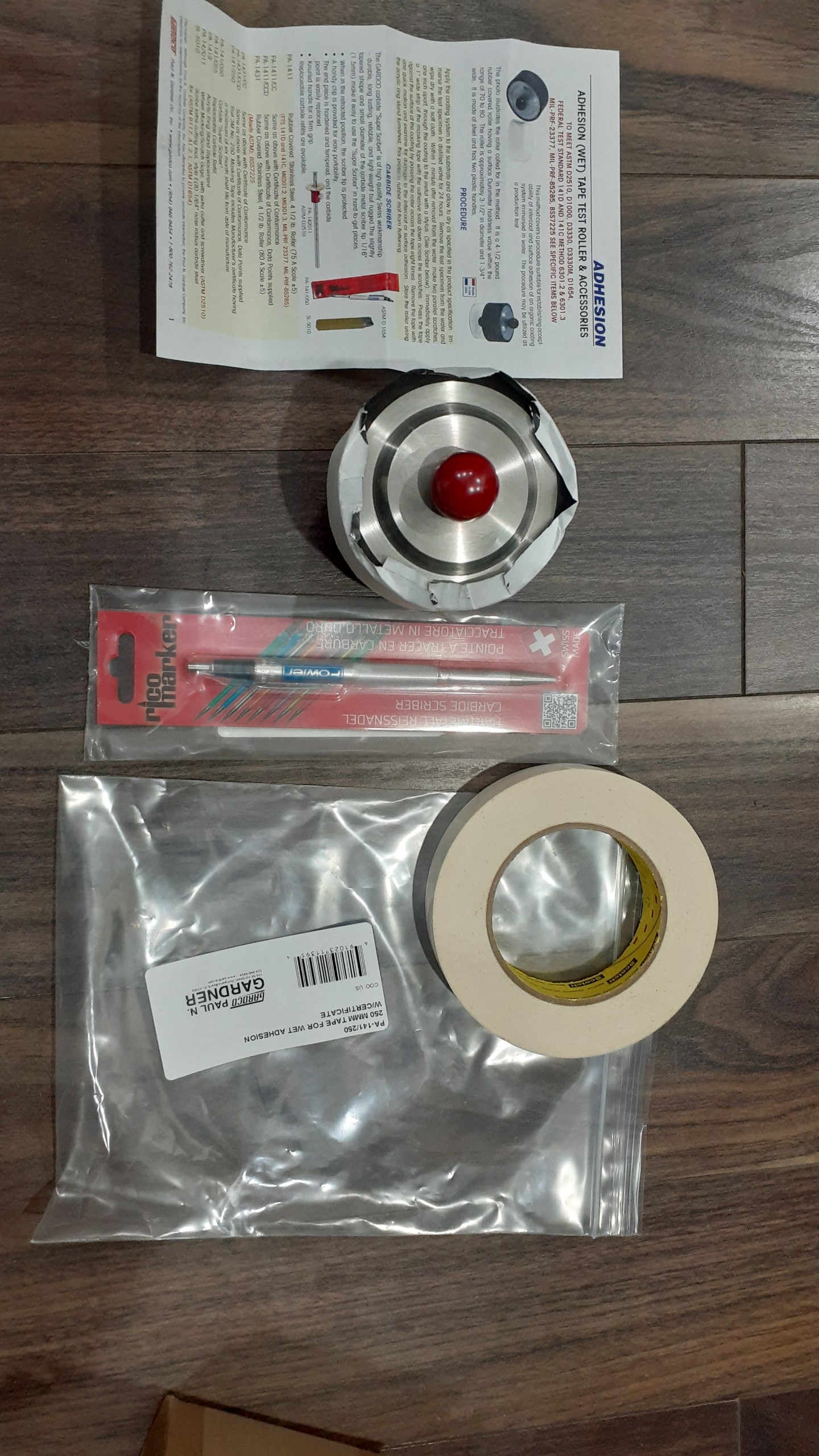 Dụng cụ kiểm tra bám dính lớp phủ Gardco PA-1411